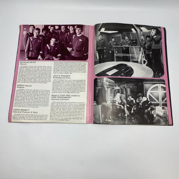 Vintage 1982 Star Trek 2 Wrath of Khan Movie Souvenir Collectible Program 12"x9" - Picture 16 of 16
